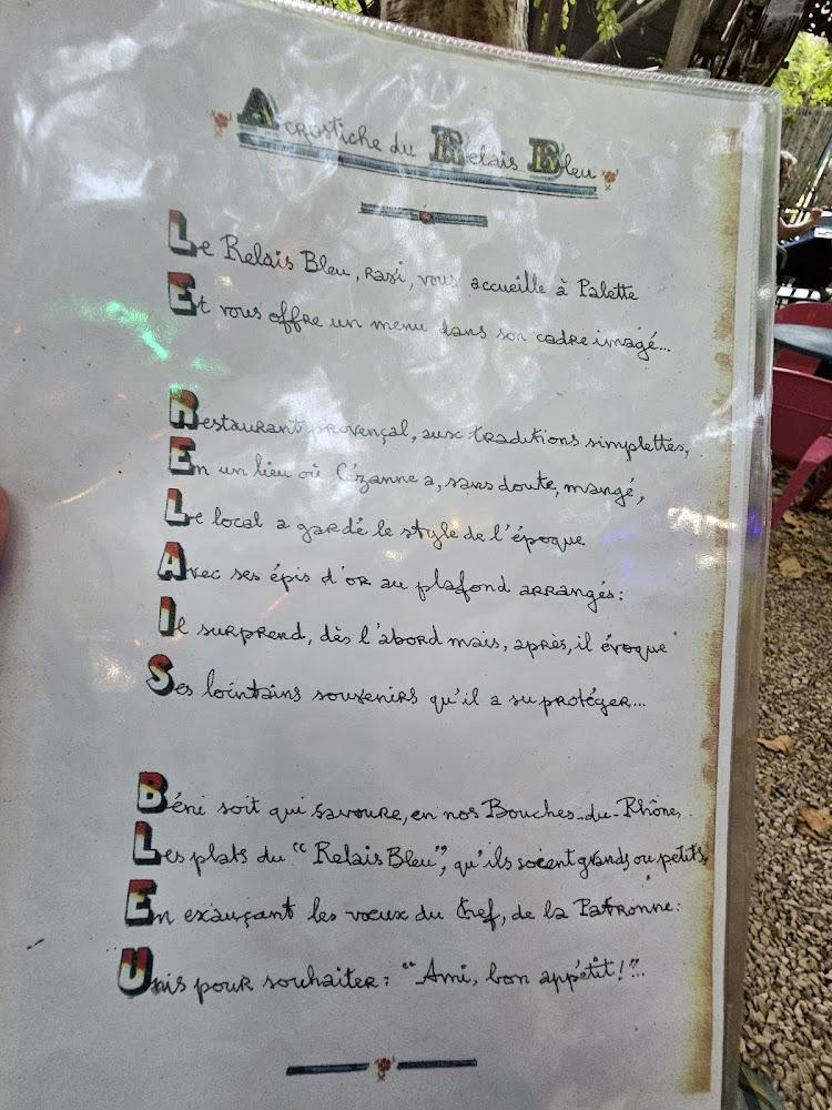 Le Relais Bleu - Menu Image 1