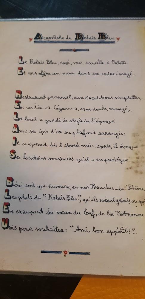 Le Relais Bleu - Menu Image 3